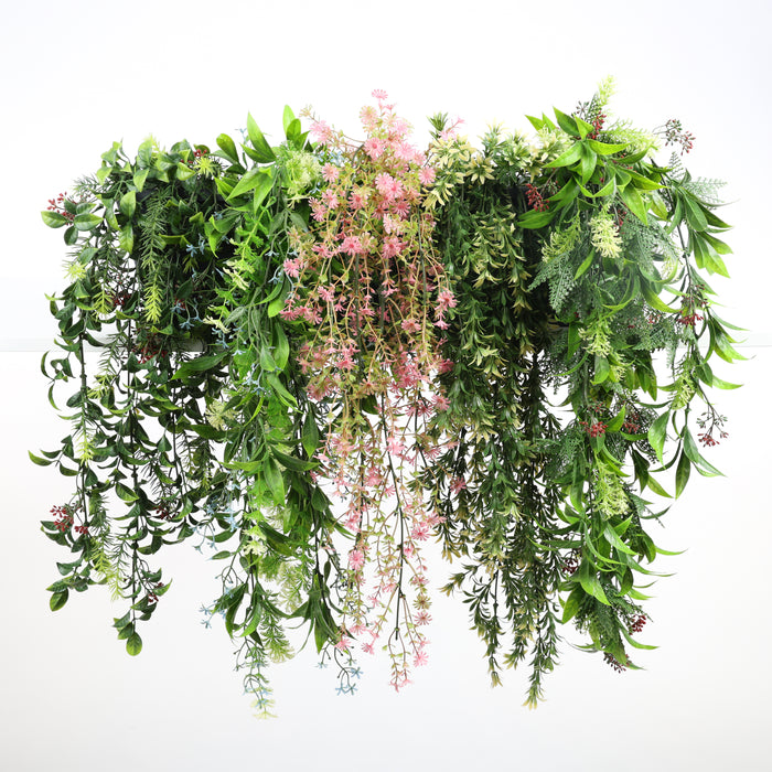 DECKO Verdure Babylon Cascades - BOTANICA - Collection of 5 individual Artificial Hanging Plants
