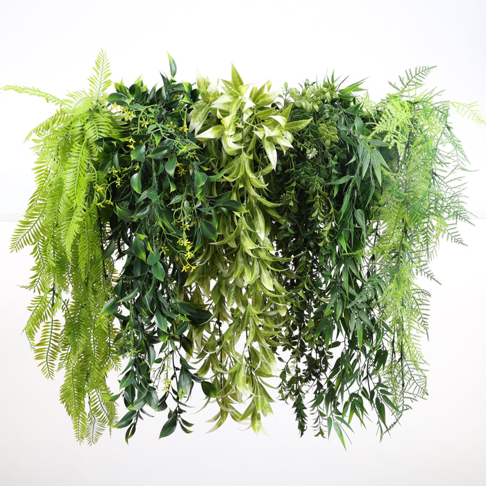 DECKO Verdure Babylon Cascades - TROPICANA - Collection of 6 individual Artificial Hanging Plants