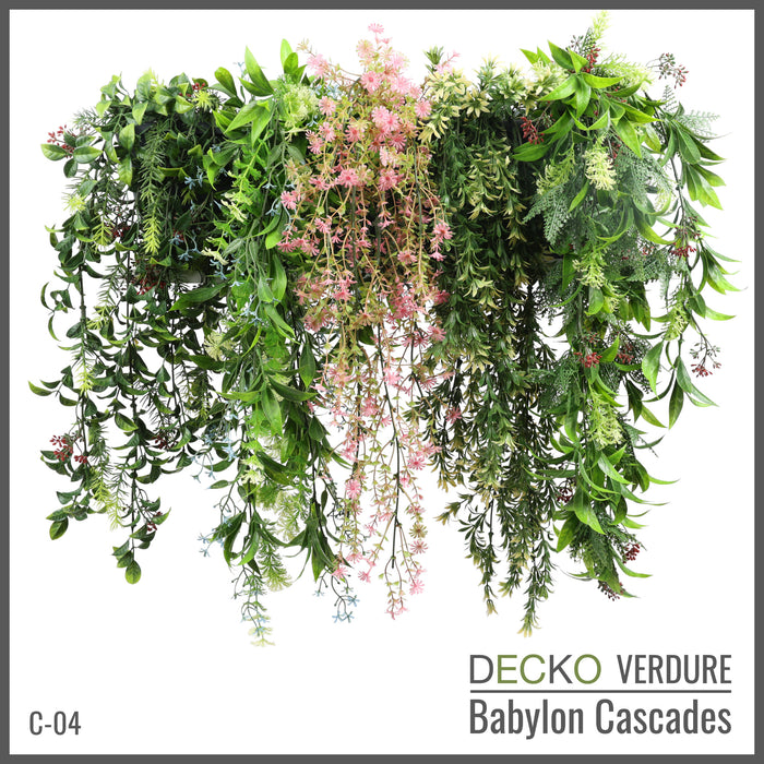 Artificial Hanging Plants - <b>JASMINE</b> Collection (5 different plants) | DECKO Verdure Babylon Cascades