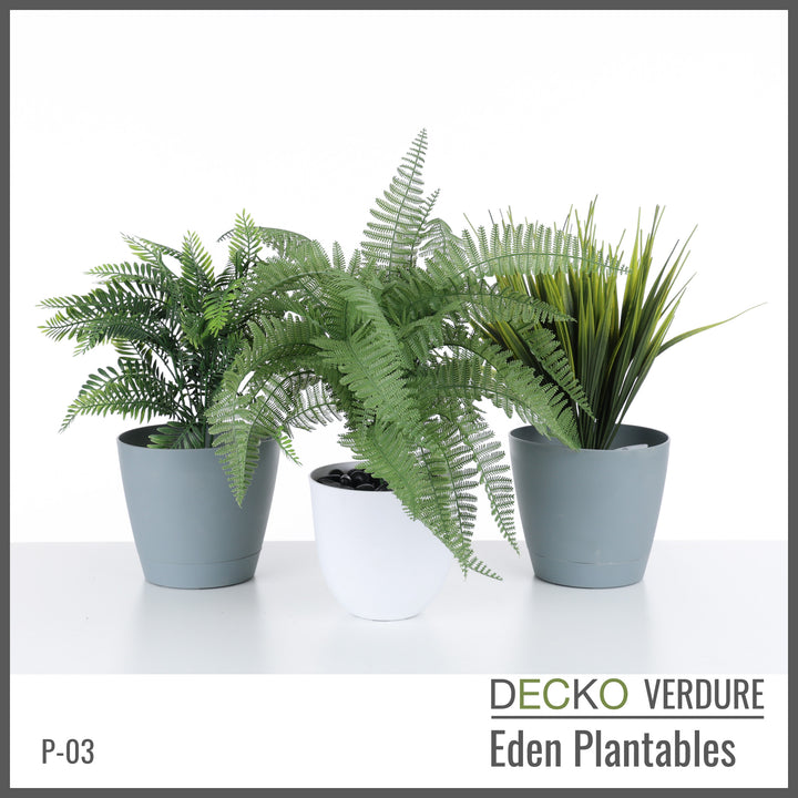 Plantable Artificial Plants - <b>SYLVA</b> Collection (2 Sets of 3 different plants) | DECKO Verdure Eden Plantables