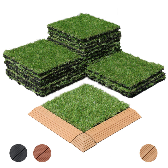<b>Deck Tiles</b> - Premium WPC Interlocking | DECKO (300x 300x20 mm tile) - <b>select colour</b> - (One Piece)