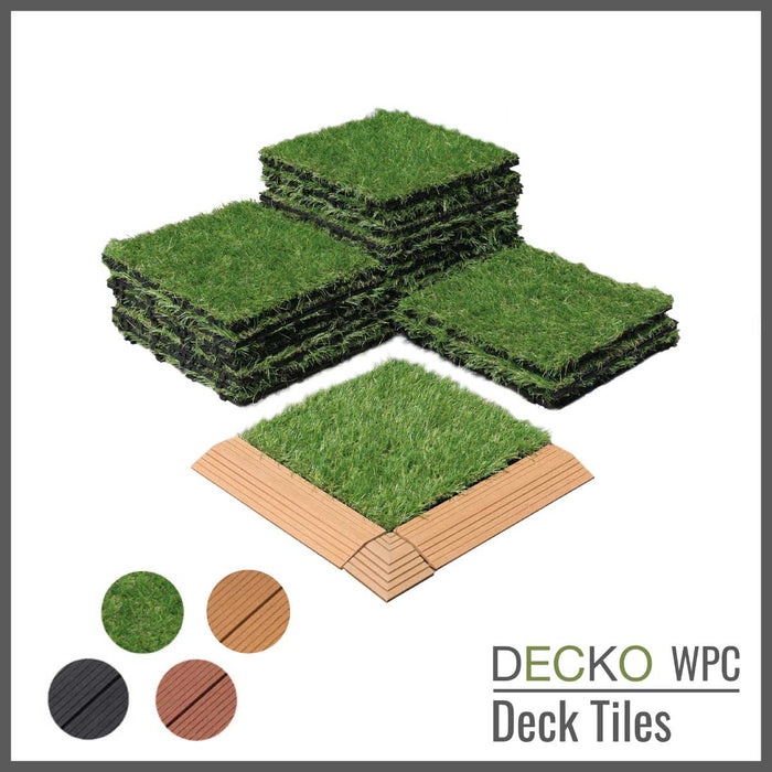 DECKO Premium Tiles - <b>Select Colour</b> - 300/300/20 - Price/Box of 11