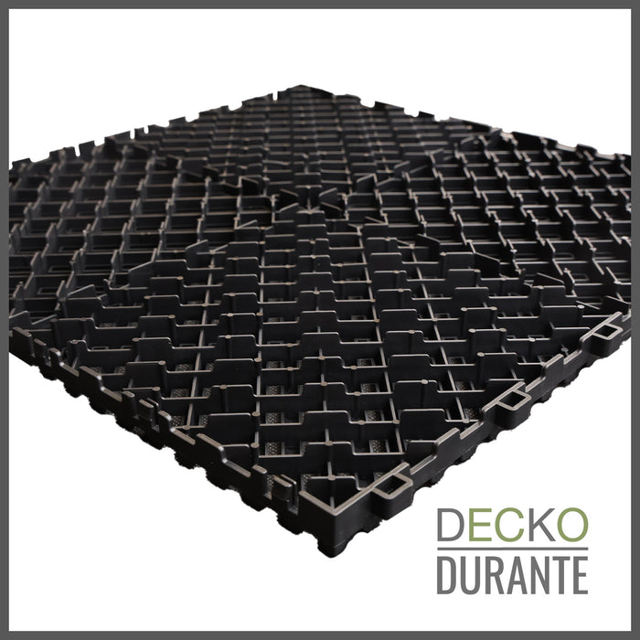 Garage Tile - Interlocking Polypropylene Flooring | DECKO <b>DURANTE</b> (400x400x18 mm tile) - <b>Select Color</b>