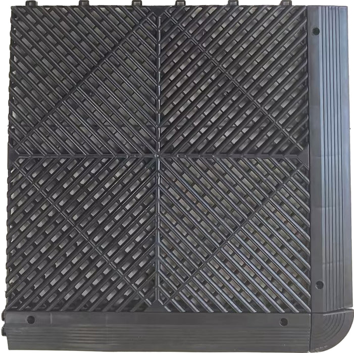 Garage Tile - Interlocking Polypropylene Flooring | DECKO <b>DURANTE</b> (400x400x18 mm) - <b>Select Colour</b> - Price per box of 30