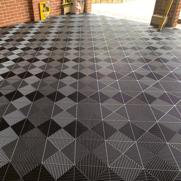<b>Garage Tile Samples</b> - Interlocking Polypropylene Flooring - Build your Own Selection | DECKO - Fully Refundable (up to 6 items)