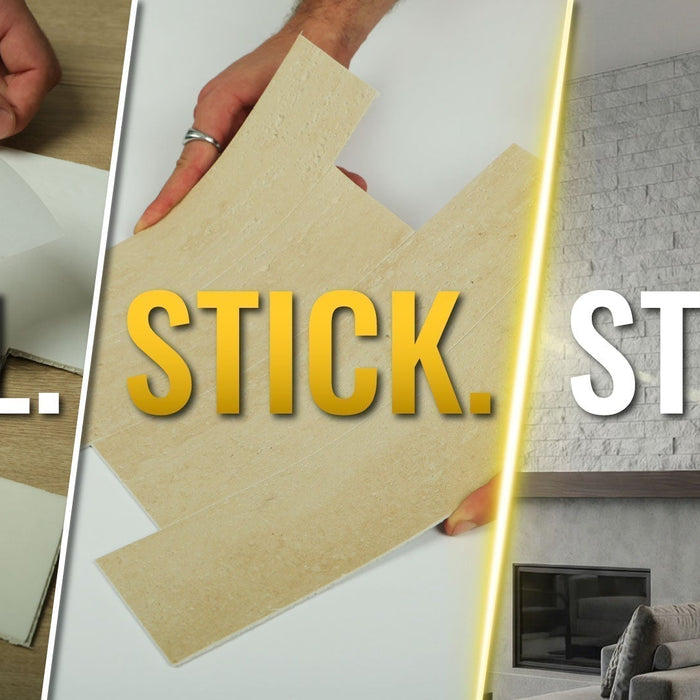 Peel and Stick Stone Wall Panels, Reimagined