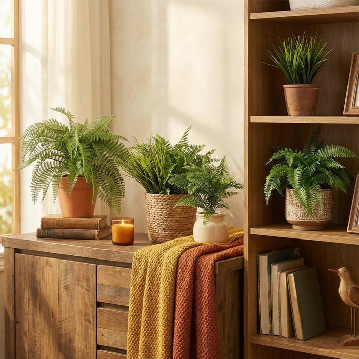 Plantable Artificial Plants - <b>SYLVA</b> Collection (2 Sets of 3 different plants) | DECKO Verdure Eden Plantables