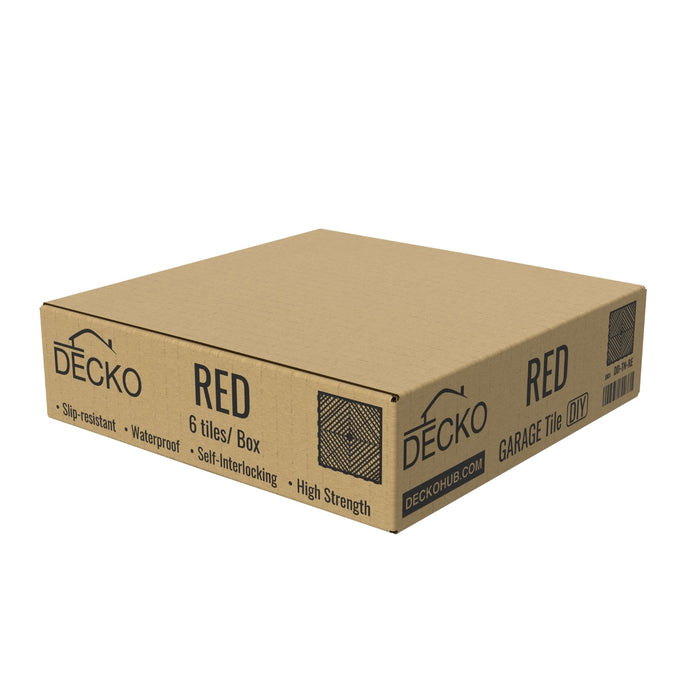RED - DECKO Durante N Tile - (Box with 6 tiles)