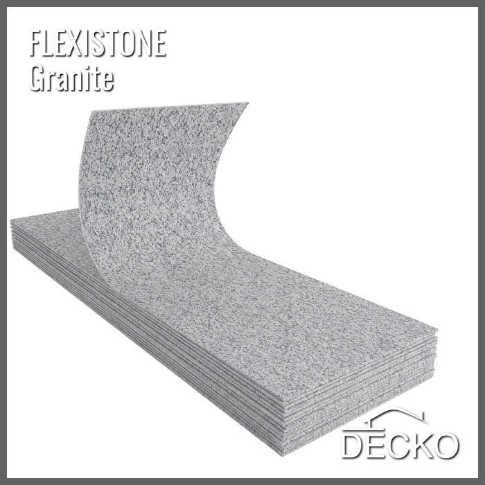 Flexible 3D Stone Wall Panels - PIETRA GRANIE - Box of 16 panels (900x300mm) 4.32m² coverage | DECKO Flexistone (Copy)