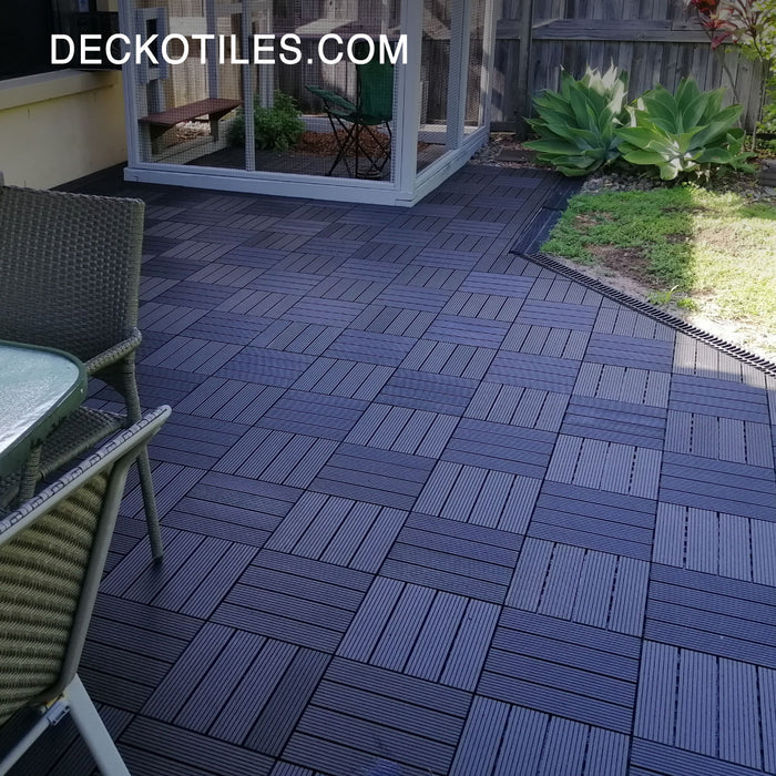 DECKO Premium Tiles - <b>CHARCOAL</b> - 300/300/20 - Price/Tile