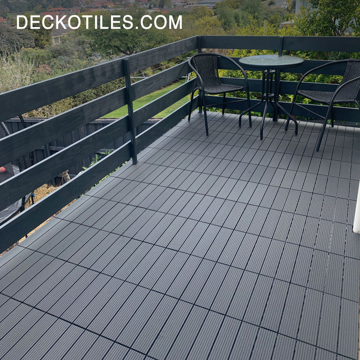 DECKO Premium Tiles - <b>CHARCOAL</b> - 300/300/20 - Price/Tile