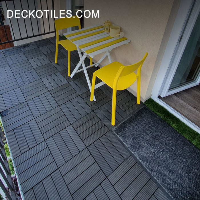 DECKO Premium Tiles - <b>CHARCOAL</b> - 300/300/20 - Price/Tile