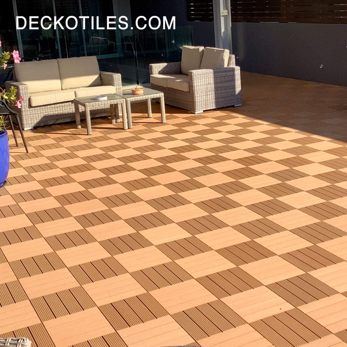 DECKO Premium Tiles - <b>TEAK</b> - 300/300/20 - Price/Tile