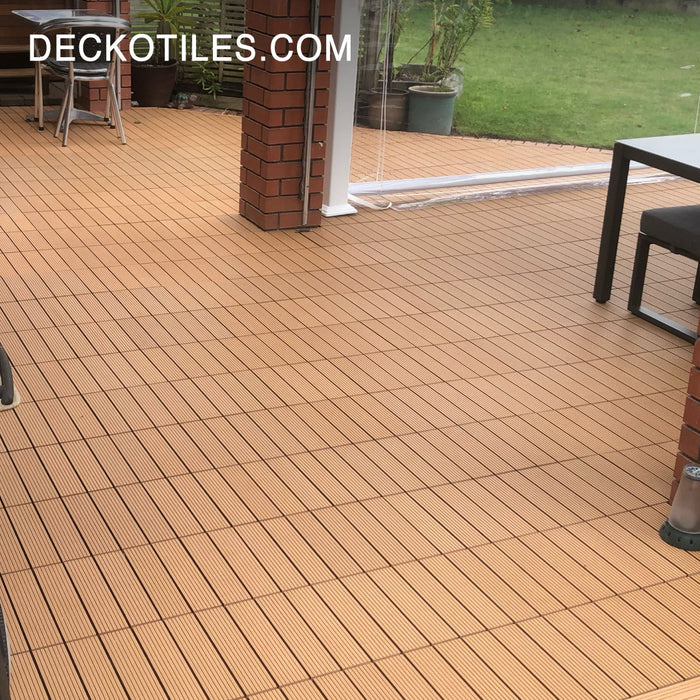 DECKO Premium Tiles - <b>TEAK</b> - 300/300/20 - Price/Tile