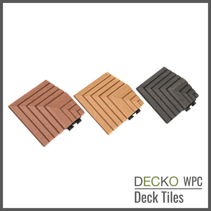 DECKO Premium Tiles - <b>Select Colour</b> - 300/300/20 - Price/Box of 11