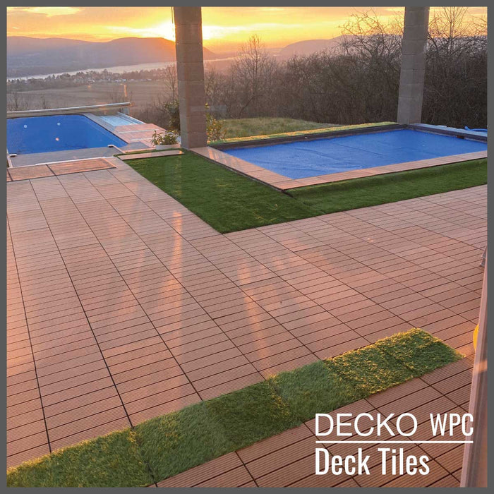 DECKO Premium Tiles - <b>Select Colour</b> - 300/300/20 - Price/Box of 11