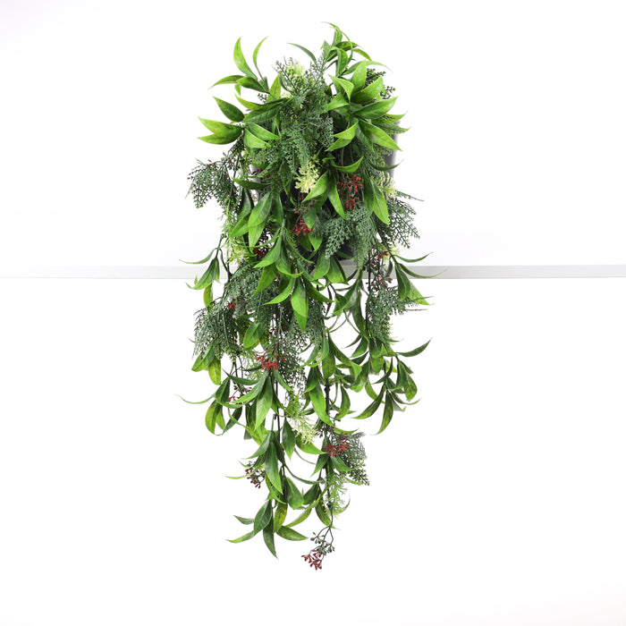 DECKO Verdure Babylon Cascades - BOTANICA - Collection of 5 individual Artificial Hanging Plants