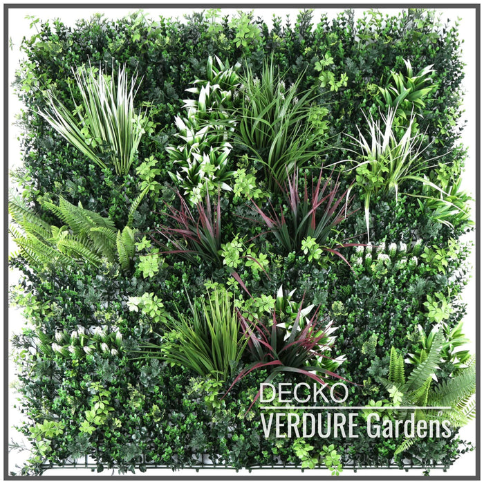 DECKO VERDURE Green Wall - Box of 5 panels: 1000mm x 1000mm (Choose Style)