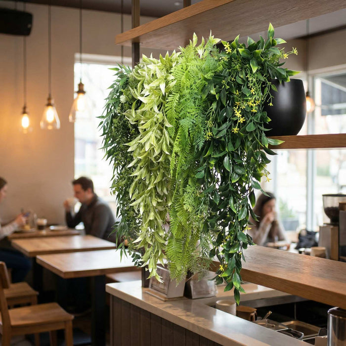 Artificial Hanging Plants - <b>TROPICANA</b> Collection (6 different plants) | DECKO Verdure Babylon Cascades