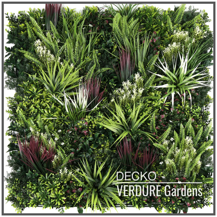 DECKO VERDURE Green Wall - Box of 5 panels: 1000mm x 1000mm (Choose Style)