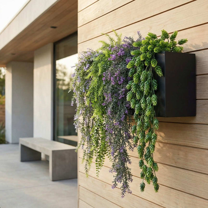 Artificial Hanging Plants - <b>VIOLA</b> Collection (6 different plants) | DECKO Verdure Babylon Cascades