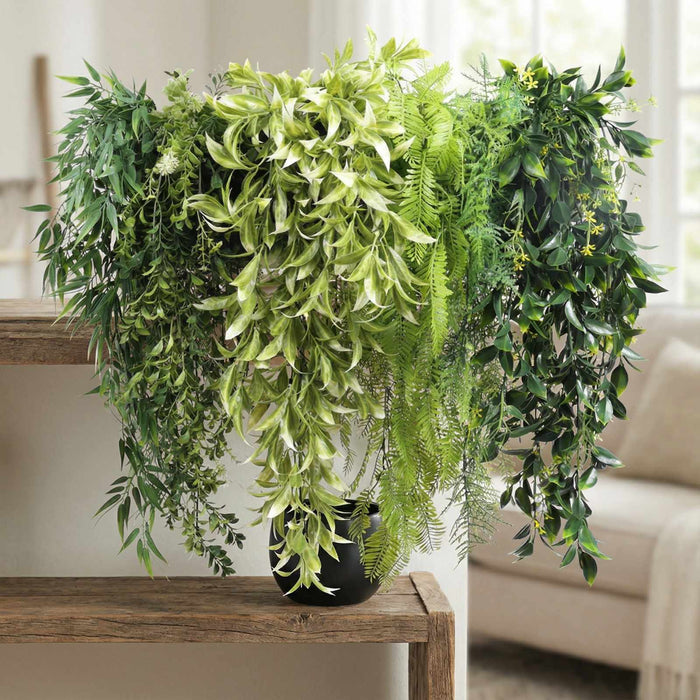 Artificial Hanging Plants - <b>TROPICANA</b> Collection (6 different plants) | DECKO Verdure Babylon Cascades