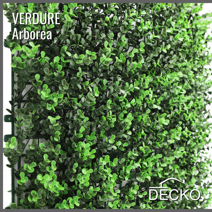 Artificial Plants Green Wall Panel - ARBOREA - 500x500mm | DECKO VERDURE (0.25 m² panel)