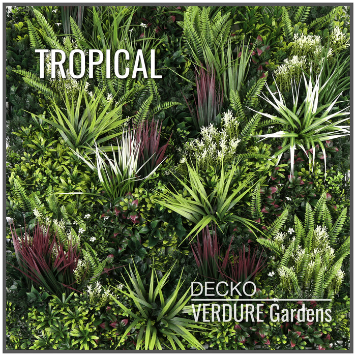 DECKO <b>VERDURE Amazonia or Tropical</b> Green Wall - SAMPLE BOX of 5 panels 1000x1000mm <b>(Choose Style)</b> Fully refundable with free return and no restocking fee!