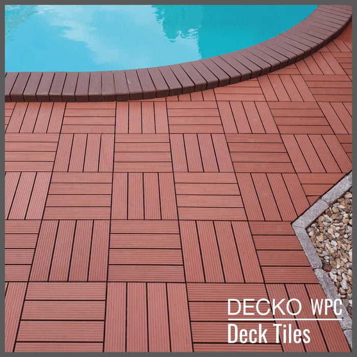 DECKO Premium Tiles - <b>Select Colour</b> - 300/300/20 - Price/Box of 11