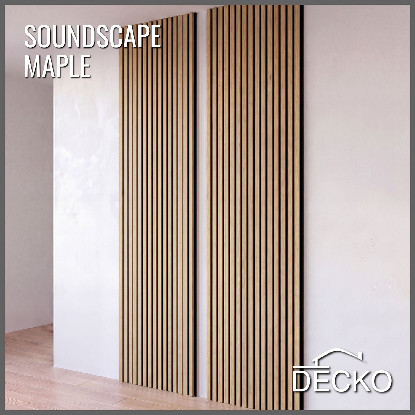 Acoustic Sound Dampening Wall Panels - MAXI MAPLE - box of 2 panels (2 ...