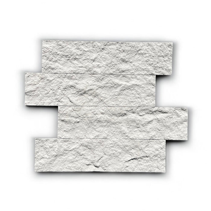 DECKO Flexistone Textured Stone Wall Panels - BRICO NATURALE - Box of 12 Interlocking Peel-and-Stick Panels