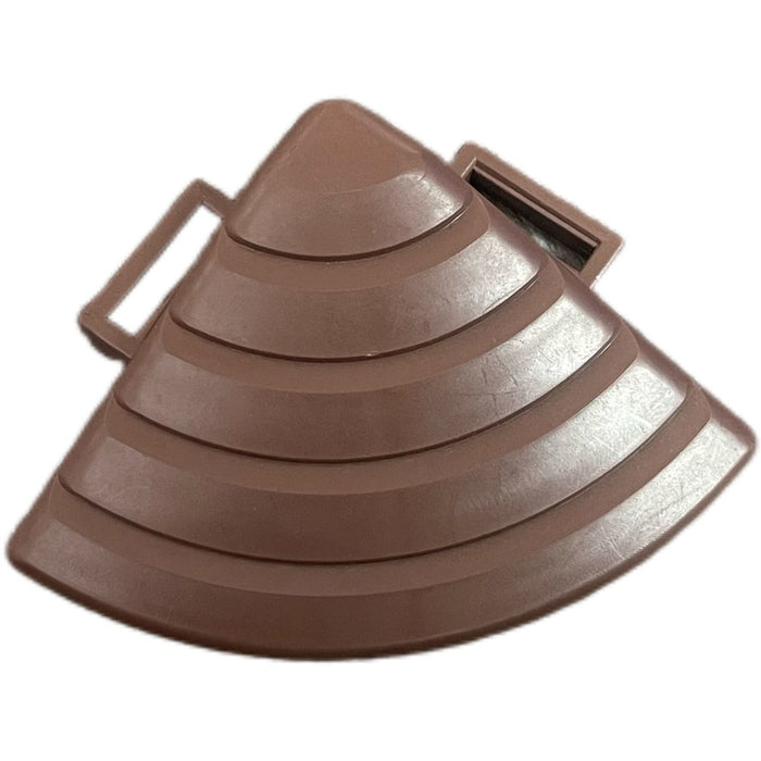 Deck Tiles <b>Corner Ramp Edge</b> for Interlocking PP Flooring | DECKO Lite (60x60x20 mm) - Premium, with Recycled Polypropylene (One Piece)