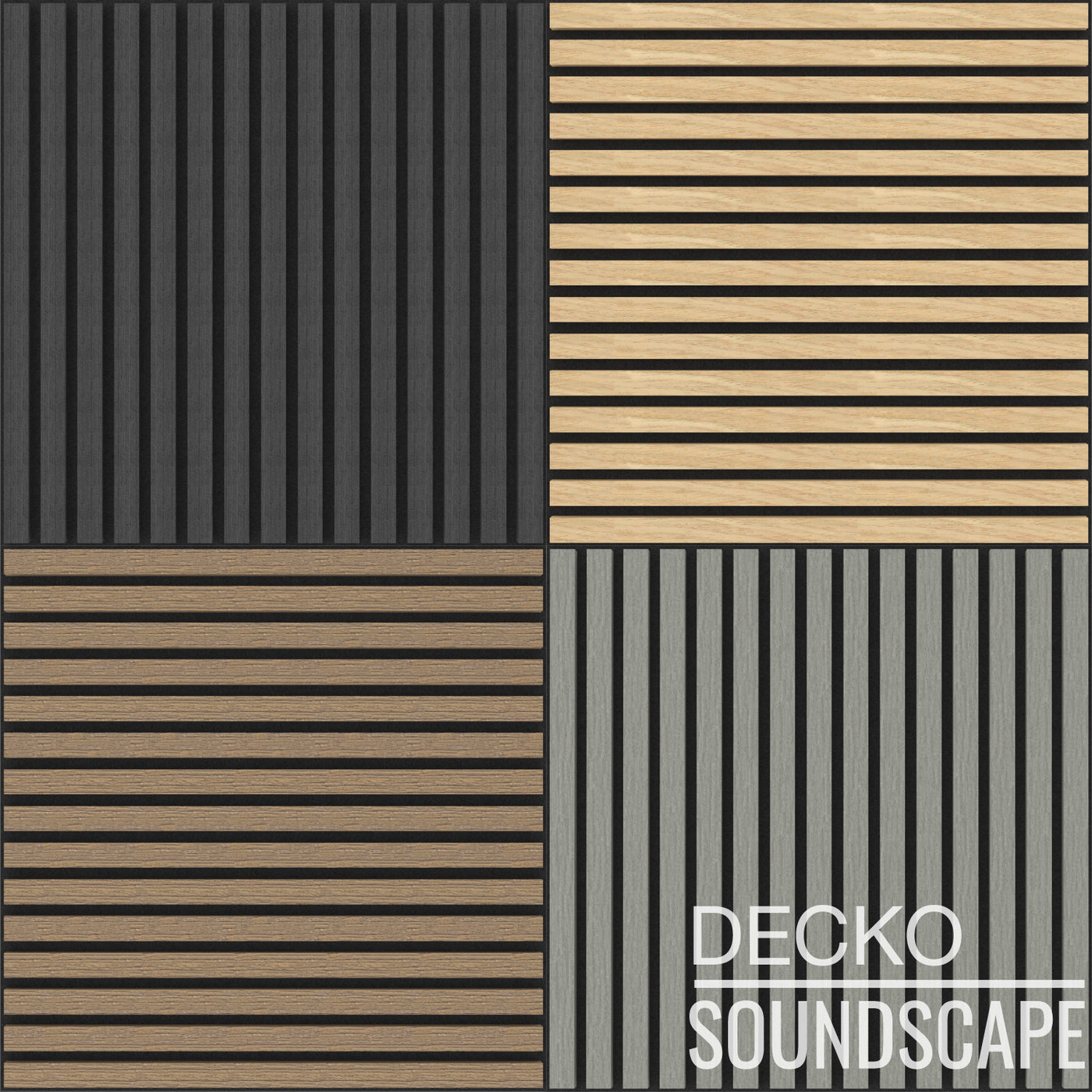Decko Background DECKO SOUNDSCAPE Acoustic Wall - BEECH - Square — DECKO Australia