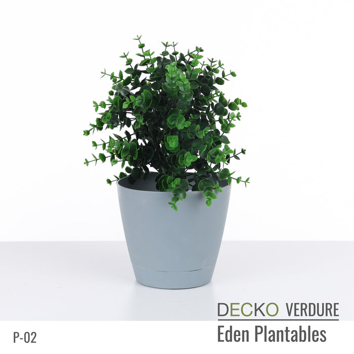 DECKO Verdure Eden Plantables - FLORA - Collection of 8 individual Artificial Plantable Plants