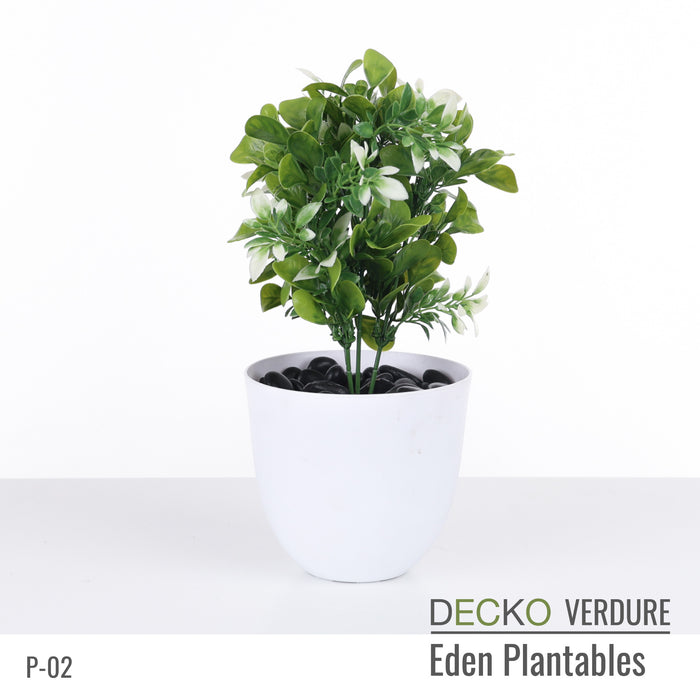 DECKO Verdure Eden Plantables - FLORA - Collection of 8 individual Artificial Plantable Plants