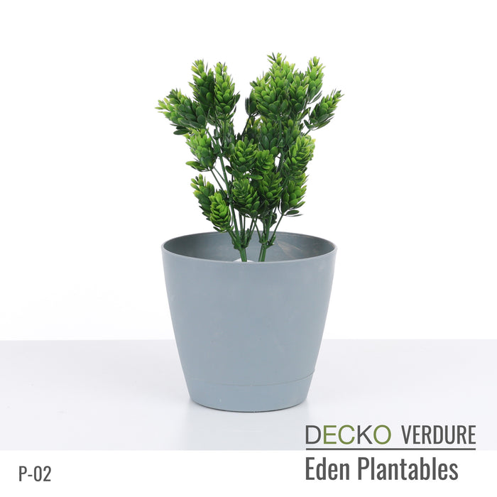 DECKO Verdure Eden Plantables - FLORA - Collection of 8 individual Artificial Plantable Plants