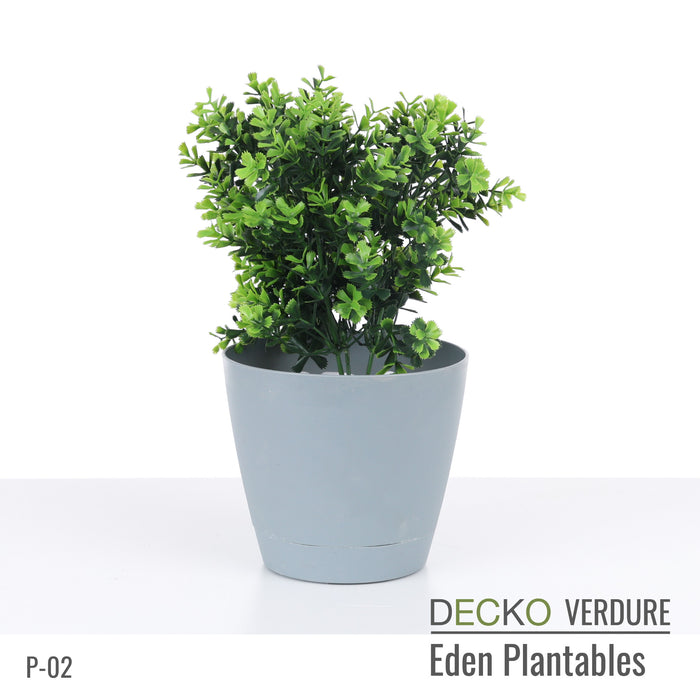 DECKO Verdure Eden Plantables - FLORA - Collection of 8 individual Artificial Plantable Plants