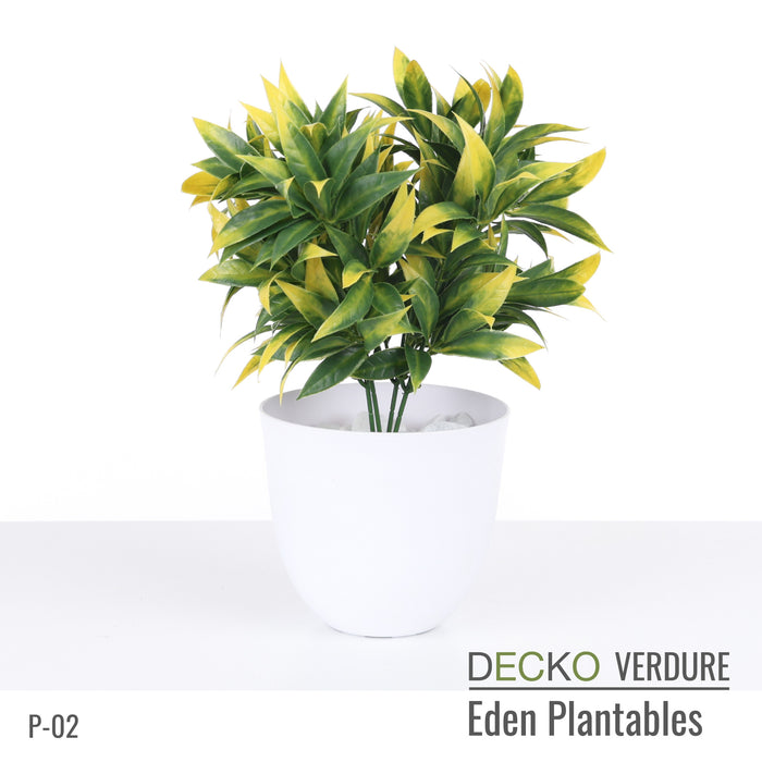 DECKO Verdure Eden Plantables - FLORA - Collection of 8 individual Artificial Plantable Plants