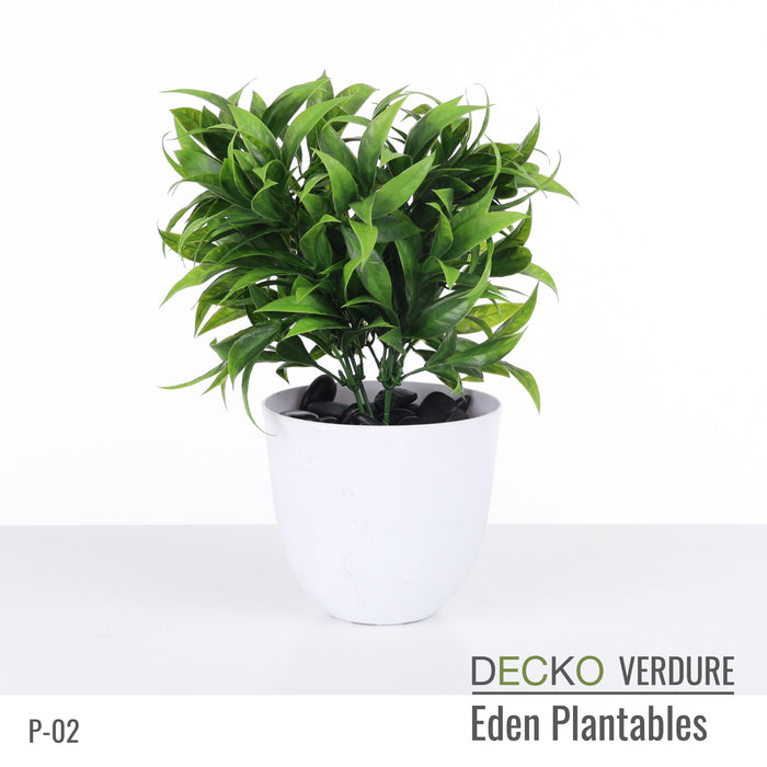 DECKO Verdure Eden Plantables - FLORA - Collection of 8 individual Artificial Plantable Plants