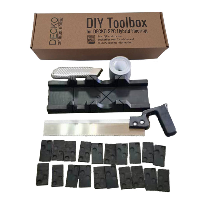 DIY Toolbox for indoor flooring - with complimentary Free DECKO SPC Sample Pack