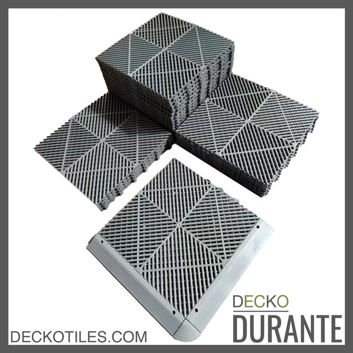 DECKO <strong>DURANTE</strong> Multipurpose Tile - <strong>GREY</strong> - 400/400/18 - Price/Tile