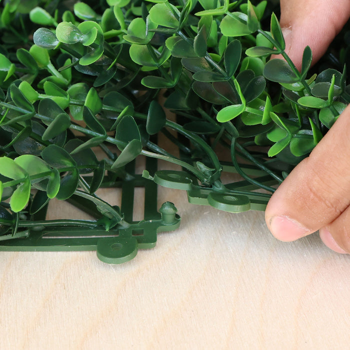 Artificial Plants Green Wall Panel - ARBOREA - Box of 12 panels - 500x500mm | DECKO VERDURE (0.25 m² panel)