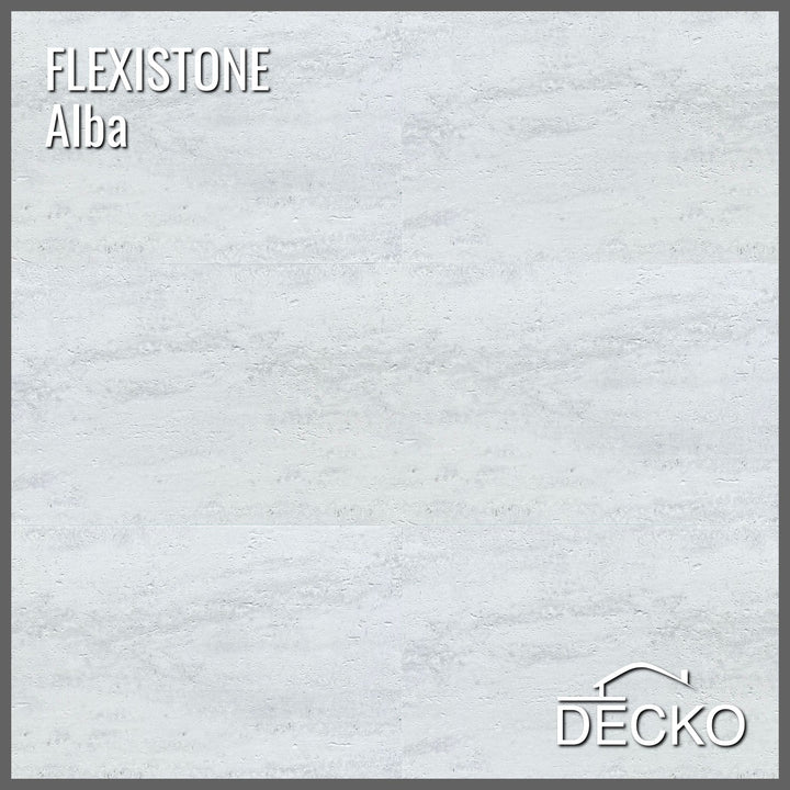 Flexible 3D Stone Wall Panels - PIETRA ALBA - Box of 16 panels (900x300mm) 4.32m² coverage | DECKO Flexistone