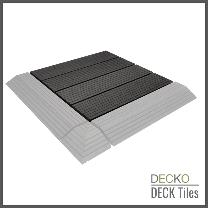 DECKO Premium Tiles - <b>CHARCOAL</b> - 300/300/20 - Price/Tile