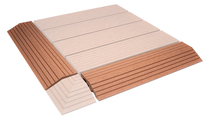 Ramp edge installation example