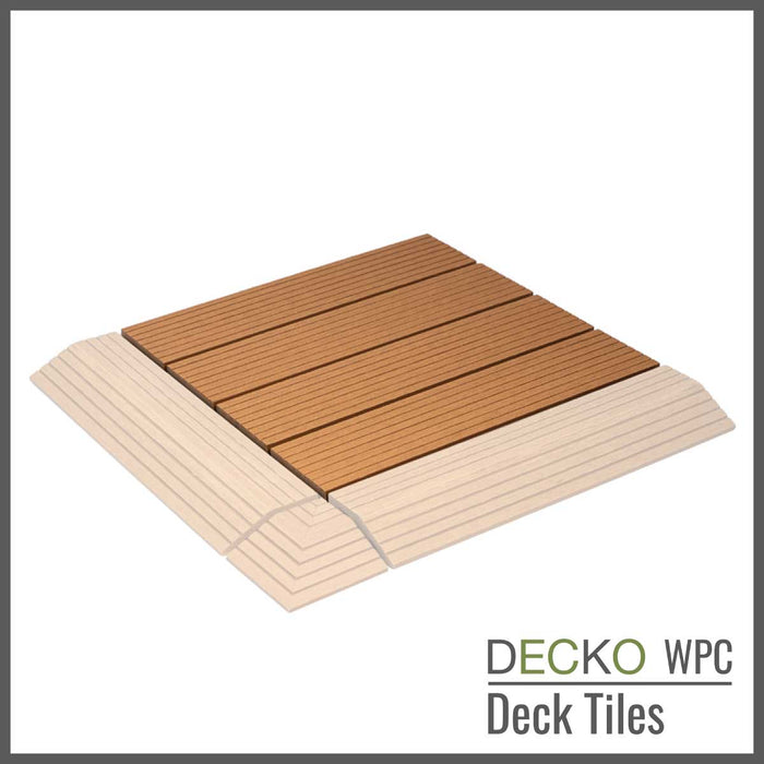 DECKO Premium Tiles - <b>TEAK</b> - 300/300/20 - Price/Tile