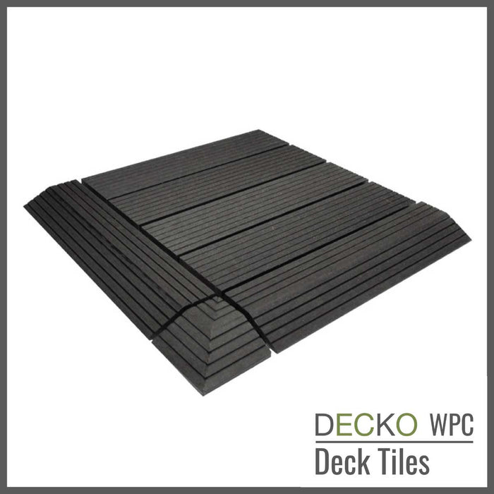 DECKO Premium Tiles - <b>CHARCOAL</b> - 300/300/20 - Price/Tile