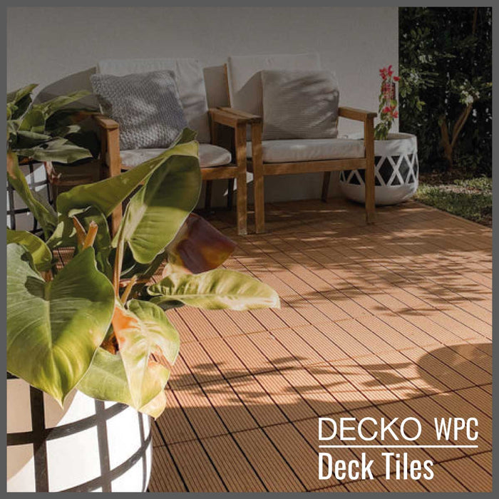 DECKO Premium Tiles - <b>TEAK</b> - 300/300/20 - Price/Tile