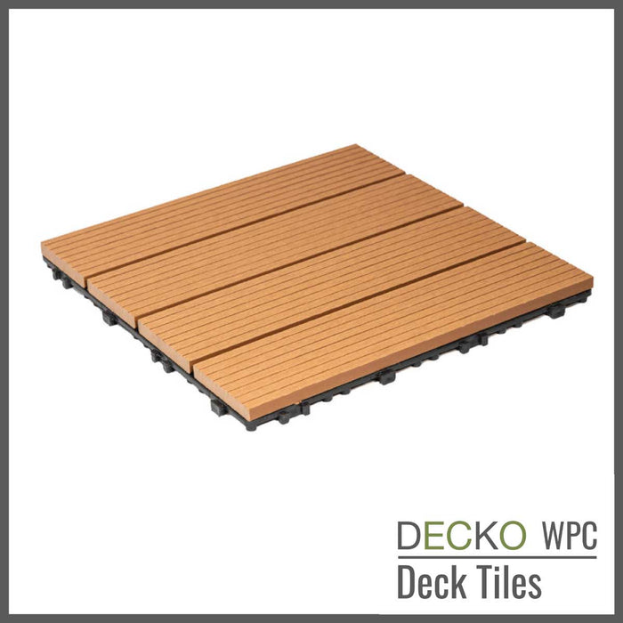 DECKO Premium Tiles - <b>TEAK</b> - 300/300/20 - Price/Tile