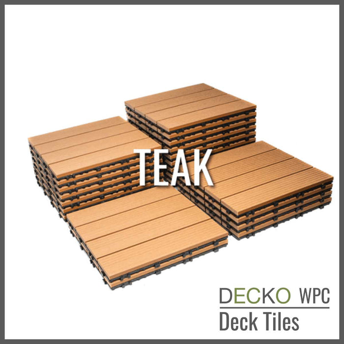 DECKO Premium Tiles - <b>TEAK</b> - 300/300/20 - Price/Tile